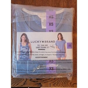 Lucky Brand Womens Pajamas Set 3 Piece Sleepwear Size XS color Faded Denim